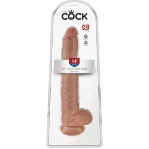 KING COCK REALISTISCHER PENIS MIT HODEN 35,6 CM
